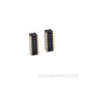 Conector hembra SMT de doble fila con paso de 0,8 mm